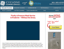 Tablet Screenshot of cyclonecleaningservices.com